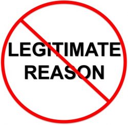 A Legitimate Reason?